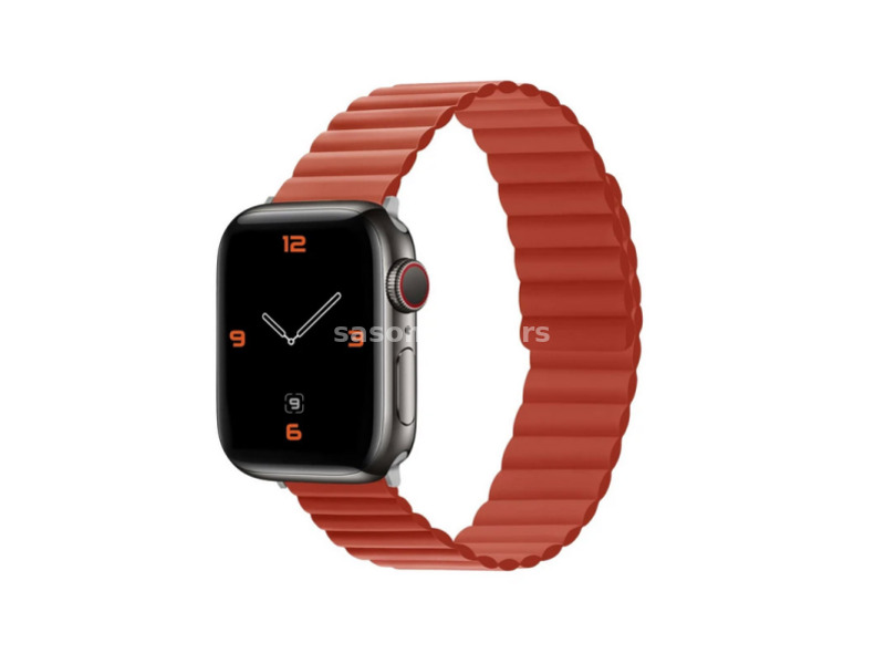 Silikonska narukvica za Apple Watch sa magnetom crvena 42/44/45mm