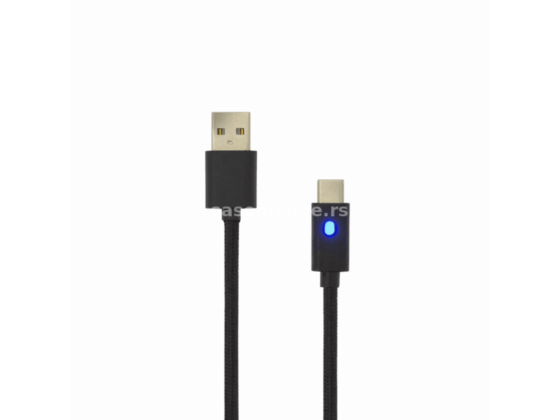 Kabl USB 2.0 - Type C 3m sa indikatorom napunjenosti