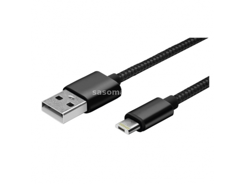 USB 2.0 kabel, USB A- USB micro B/Apple (2u1),1m