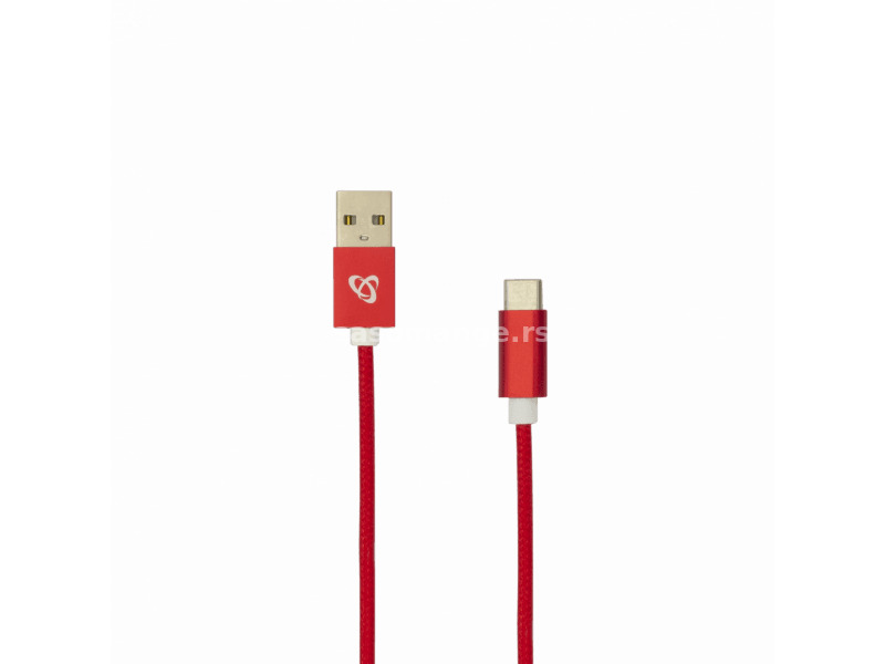 Kabl USB 2.0 - USB Type C 1.5 m Fruity Red