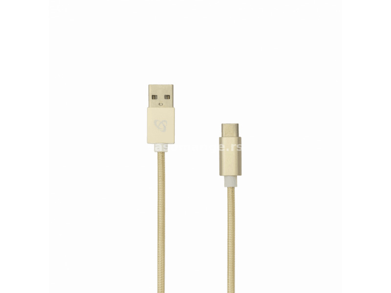 Kabl USB 2.0 - USB Type C1.5 m Fruity Gold