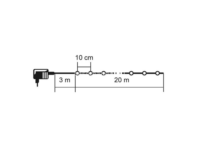 Dekorativne lampice 200 LED Multikolor