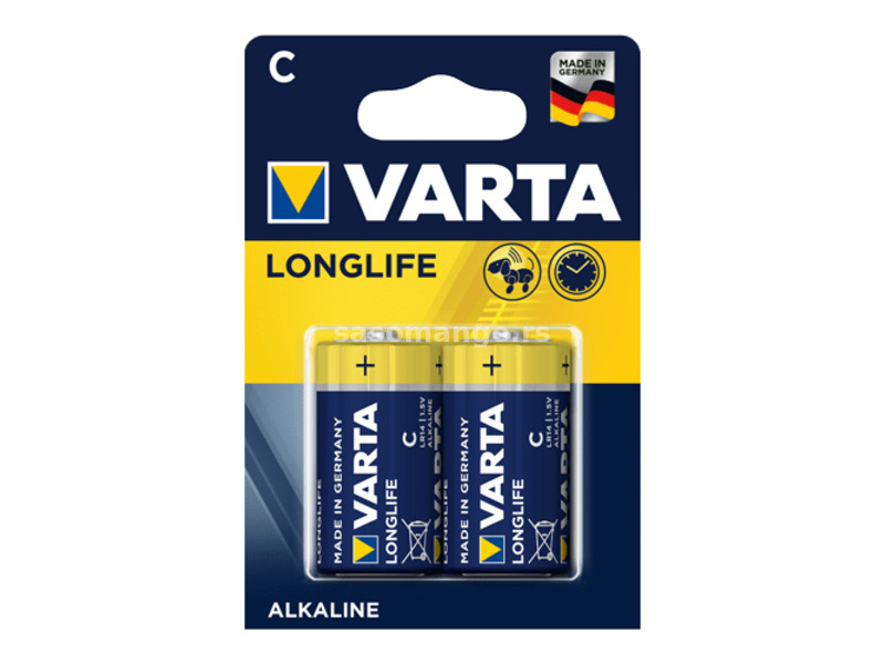 VARTA Longlife alkalna baterija 4 x AAA Alkalna baterija C 2/1