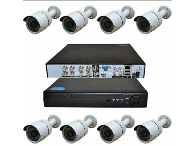 AHD Komplet sa 8 kamera 2MP video nadzor