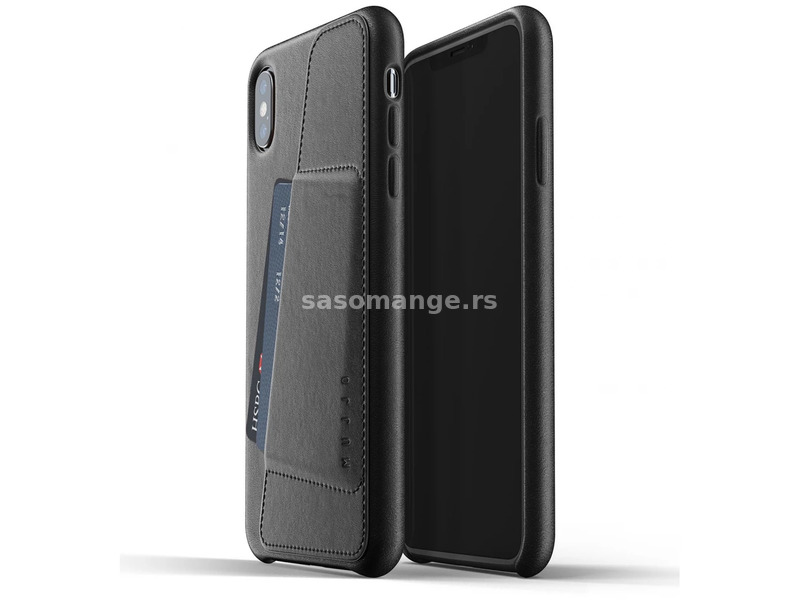 MUJJO Full Leather Wallet Case for iPhone XS Max black
