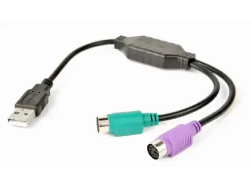 Adapter USB - 2 PS/2 CablExpert UAPS12-BK 30cm