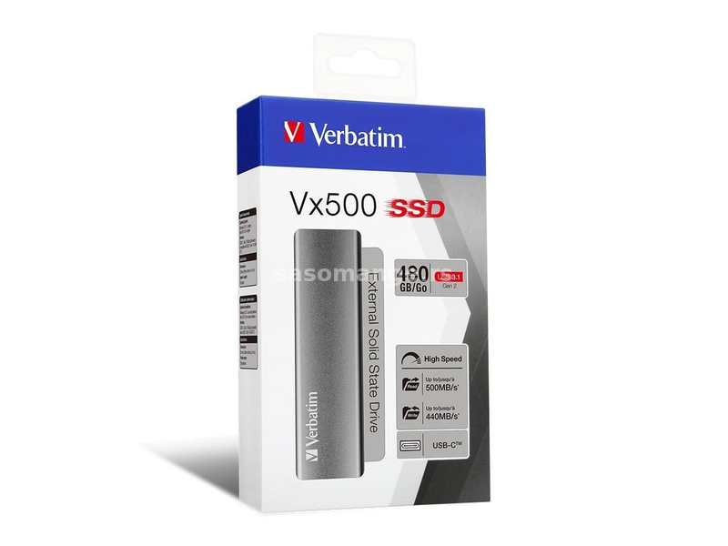 Vx500 EXT.SSD USB 3.1 G2 480GB (47443)