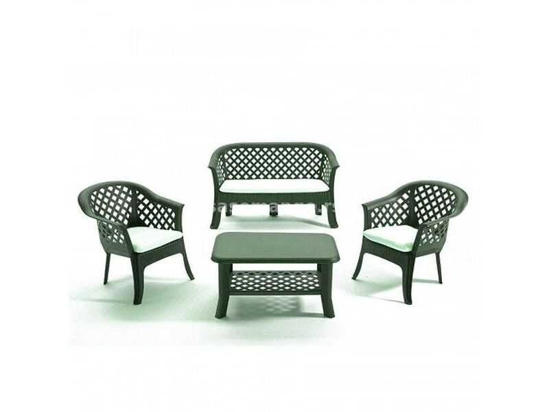 Bastenski set plasticni sto,stolice i dvosed t2022