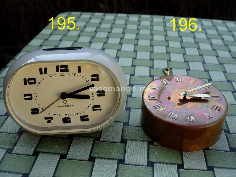 Mehanički stoni satovi - budilnici 195-196