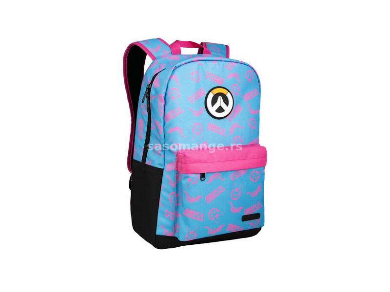 JinxOverwatch D.Va Splash Backpack Blue, Pink