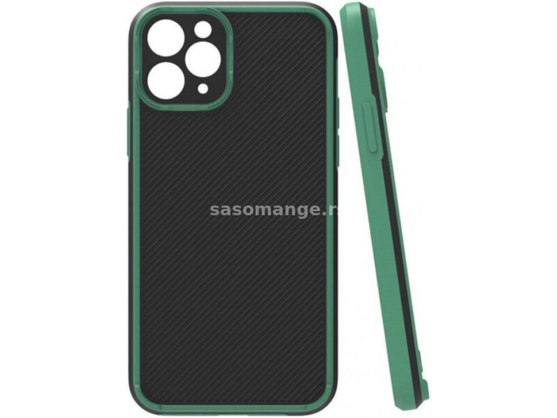 MCTR82-IPHONE 12 Pro Futrola Textured Armor Silicone Dark Green