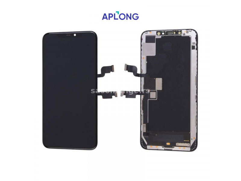 LCD za Iphone XS MAX+touch screen crni APLONG (HARD OLED)