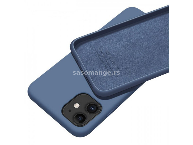 MCTK5-IPHONE XS Max Futrola Soft Silicone Dark Blue