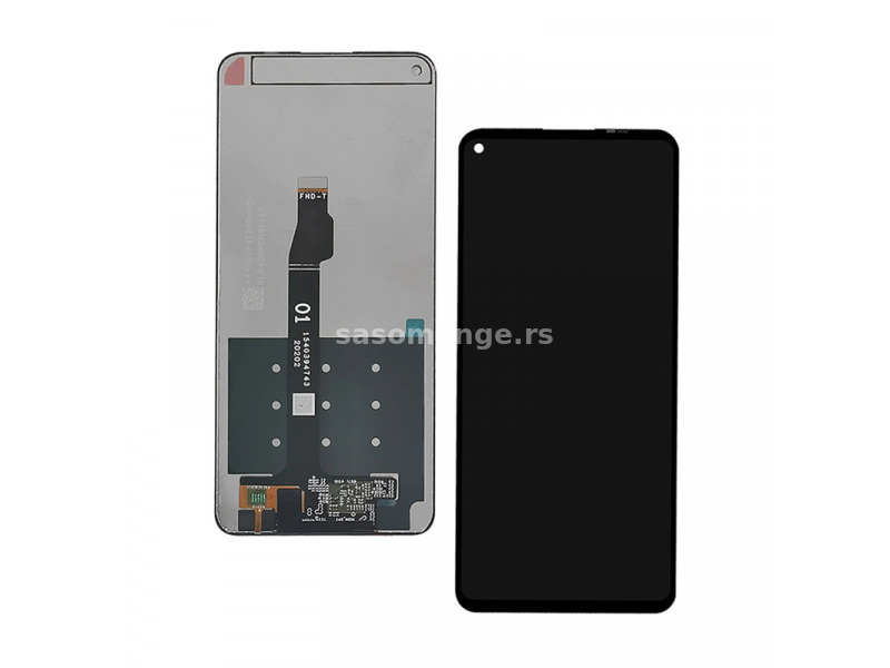 LCD za Huawei P40 Lite//Nova 7i+touch screen crni FULL ORG (China)