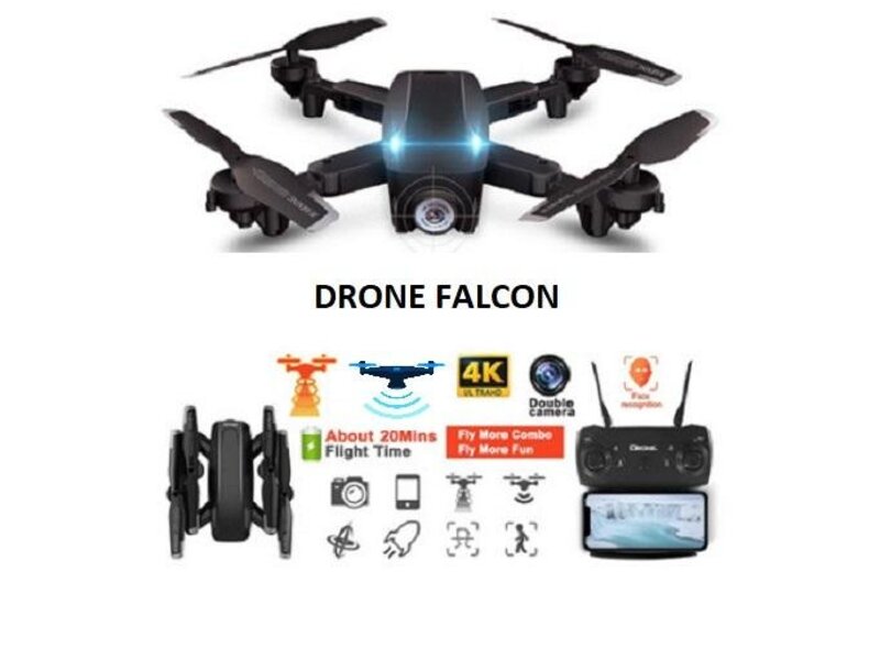Dron FALCON 537 Black, sklopivi dron, Dron sa kamerom