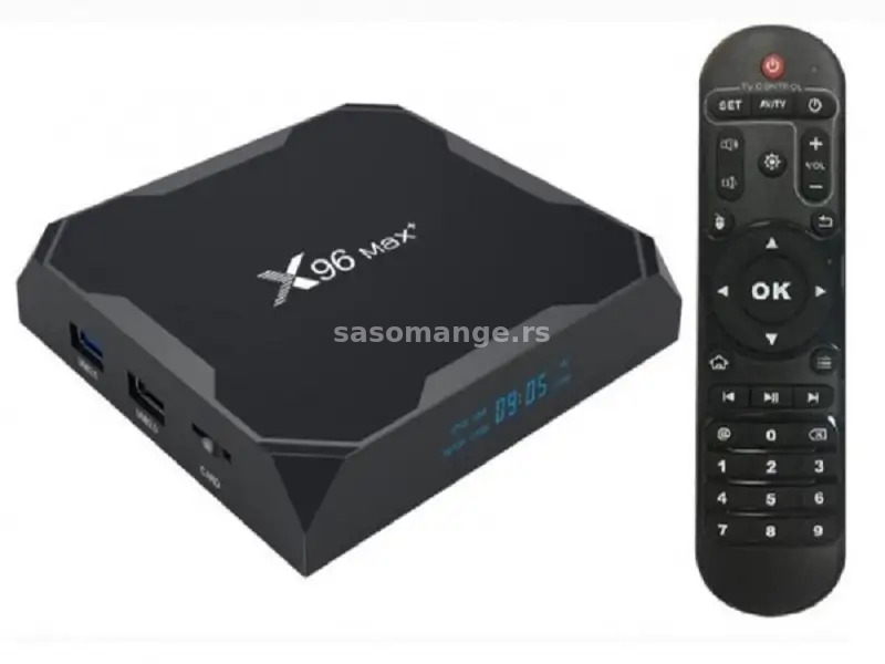 GEMBIRD GMB-X96 MAX+ 2/16GB DDR3 smart TV box S905X3 quad, Mali-G31MP 4K, KODI Android 9.0 39332