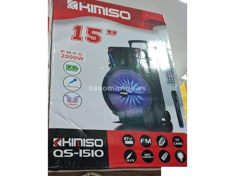 BLUETOOTH zvučnik KIMISO QS-1510/bežični mikrofon