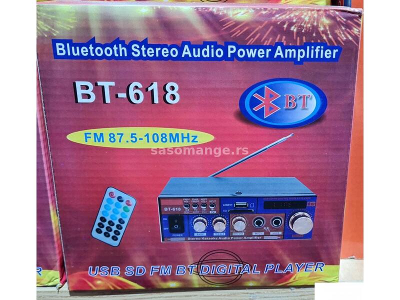 BLUETOOTH pojačalo BT-618/stereo audio power amplifier