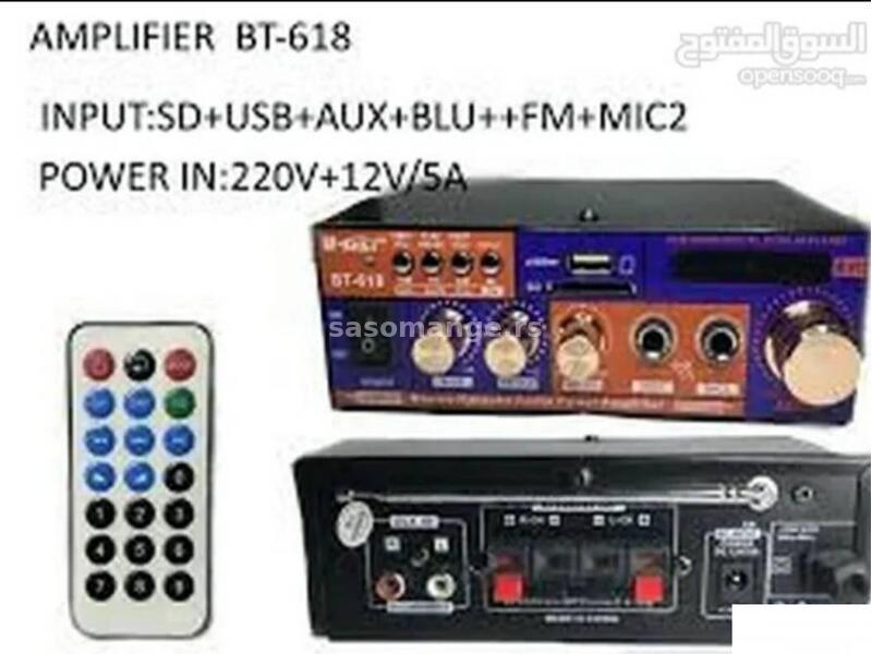 BLUETOOTH pojačalo BT-618/stereo audio power amplifier