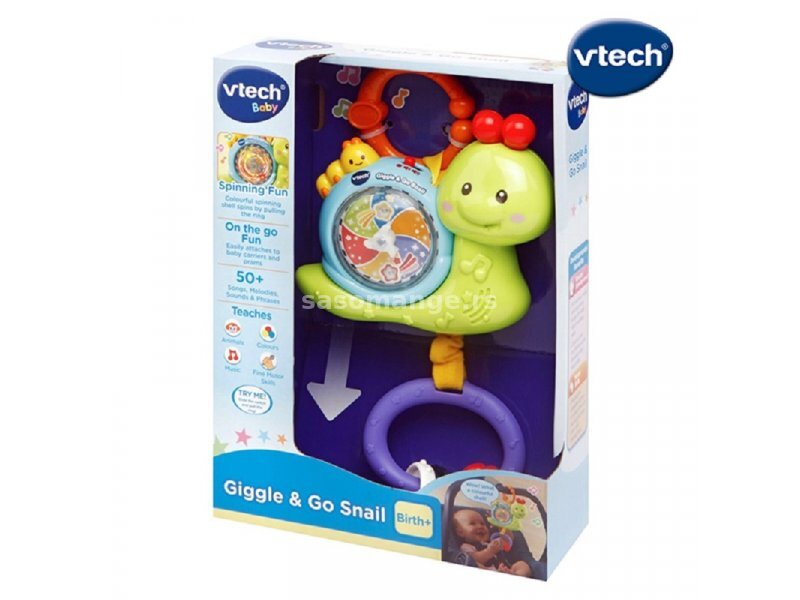 VTECH Puž zvečka sa zakačaljkom