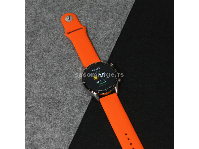Narukvica plain za smart watch 22mm narandzasta