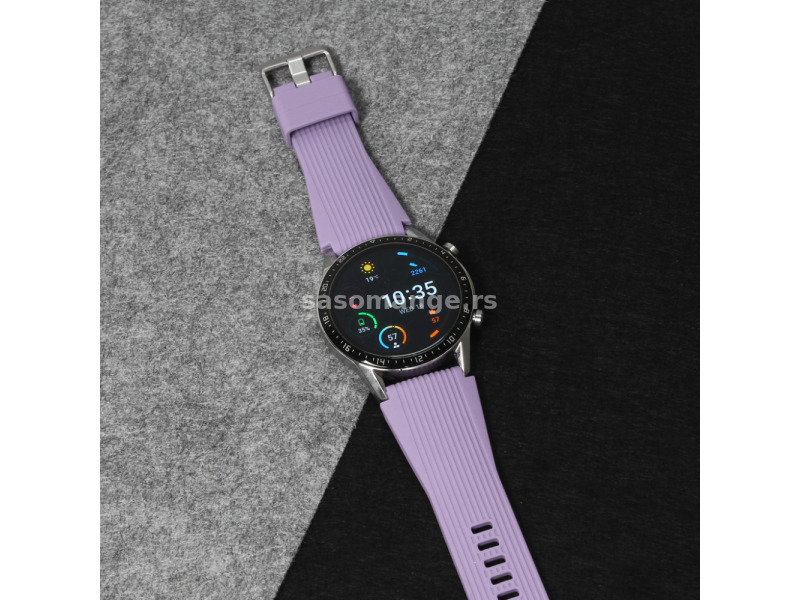 Narukvica relief za smart watch 22mm ljubicasta