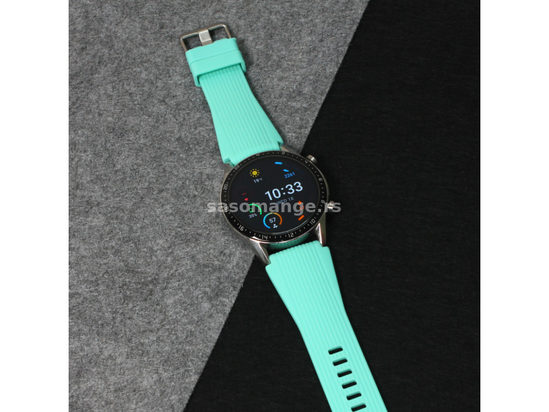Narukvica relief za smart watch 22mm pastelna zelena