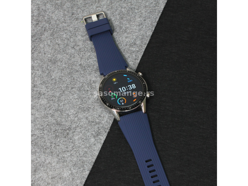 Narukvica relief za smart watch 22mm teget