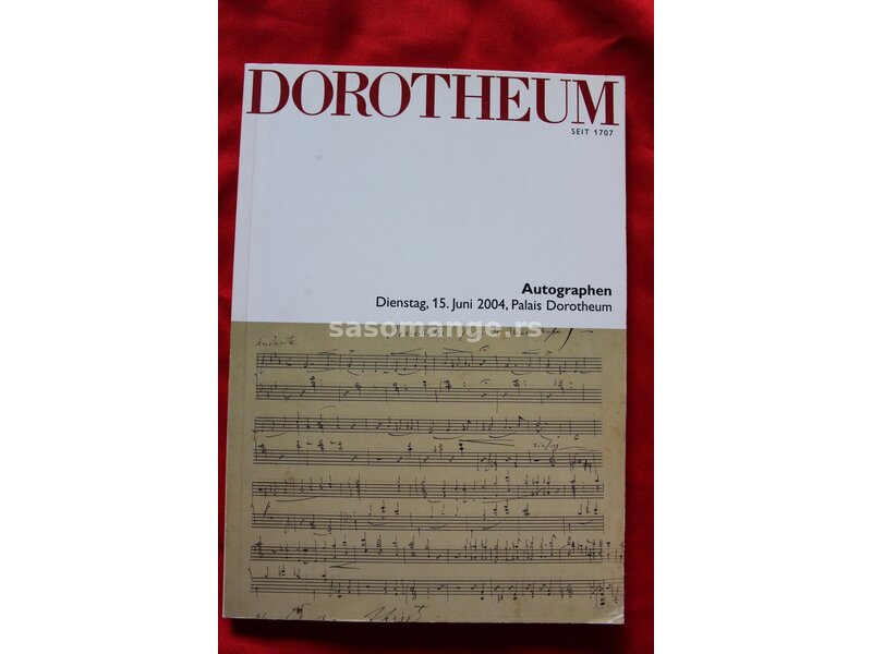 Aukcioni Katalog Dorotheum, Autographen, 11.5.2004.