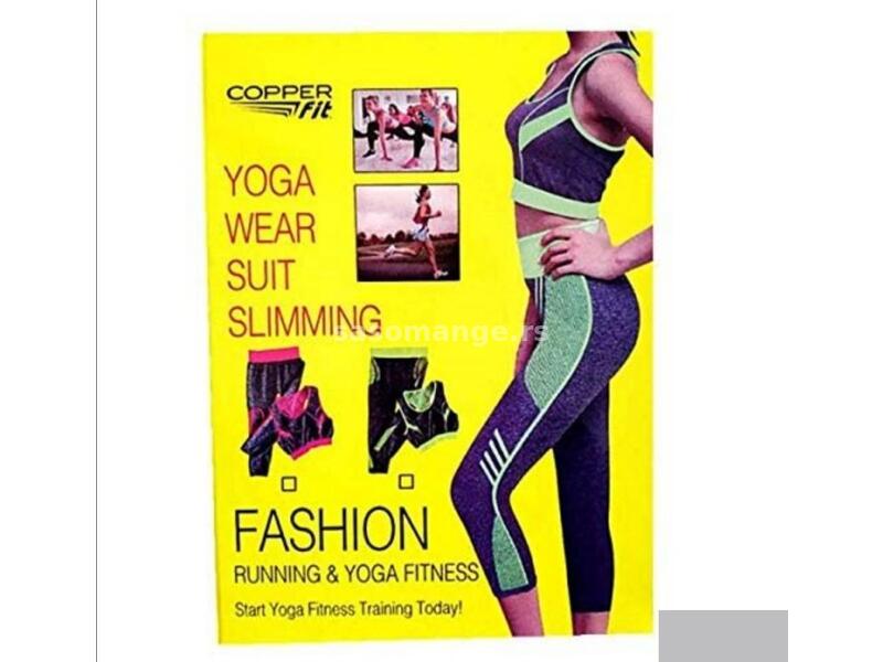 Majica i helanke za jogu - Yoga wear suit slimming majca i helanke za jogu