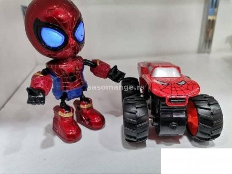 Set spiderman i auto metalne igračke