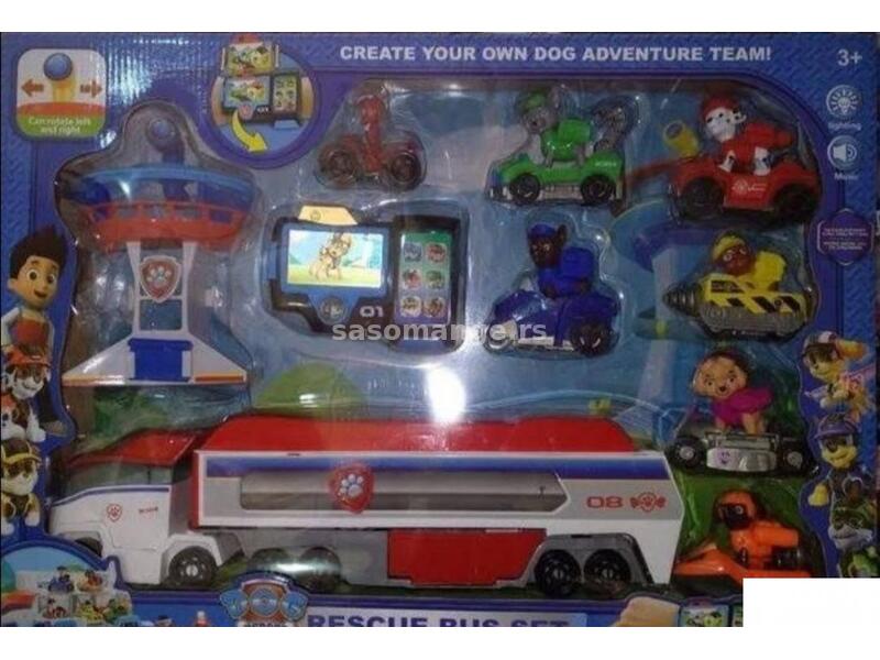 Patolne šape autobus osmatračnica sa igračkama
