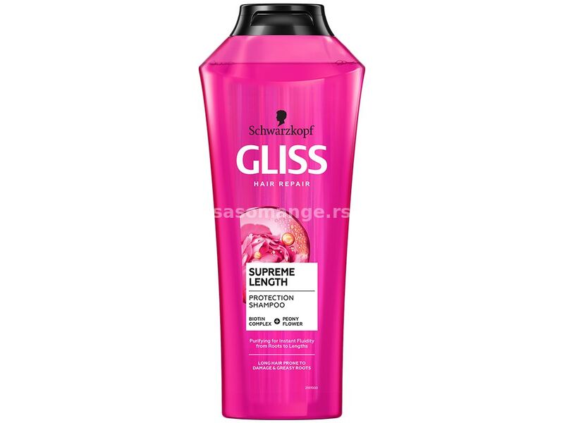 GLISS Šampon za kosu Supreme length/ 400 ml