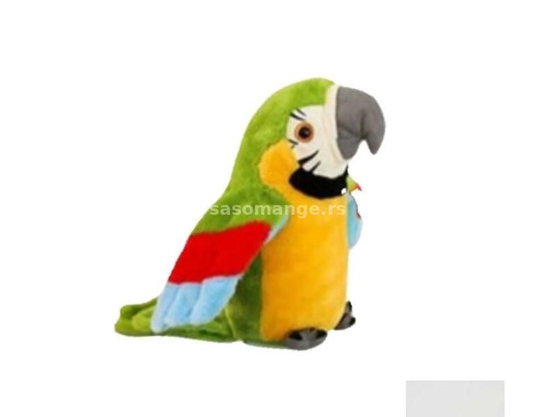 Papagaj Brbljivi papagaj interkativna papagaj igračka zeleni