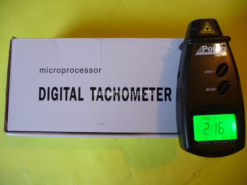 Digitalni laserski tahometar za merenje brzine obrtaja