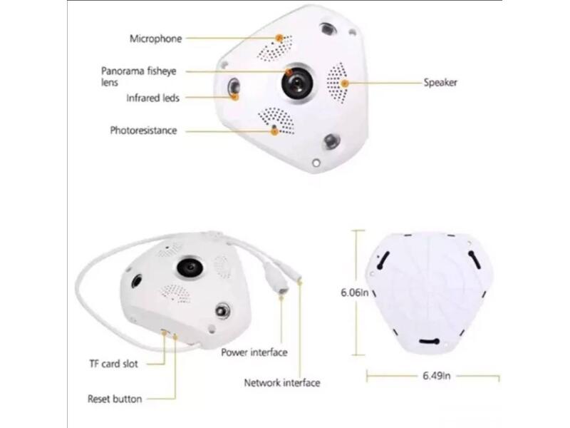 VR kamera PANORAMA 3D, 360, WIFI lan