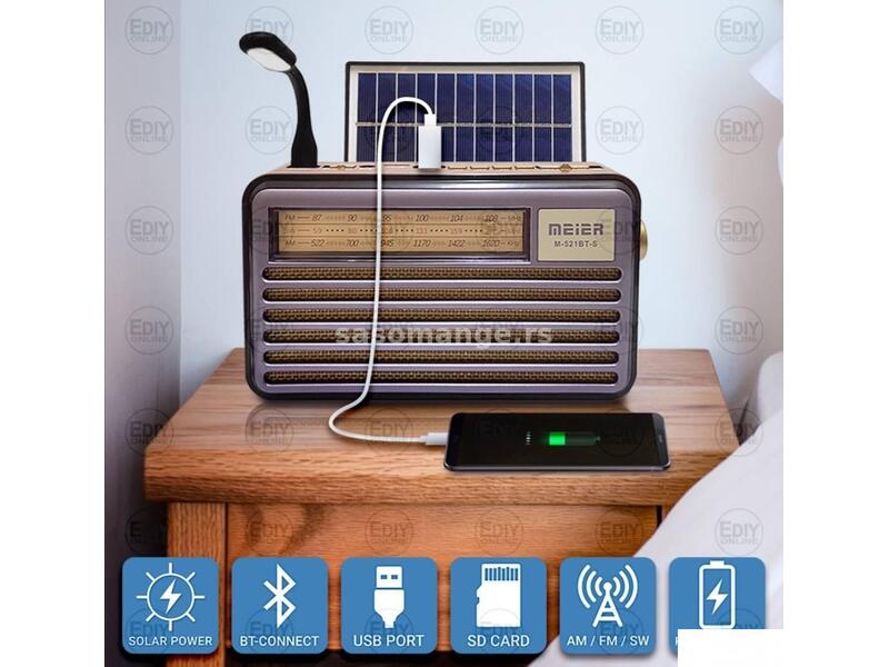 Solarni Bluetooth radio Cmik MK-193BT
