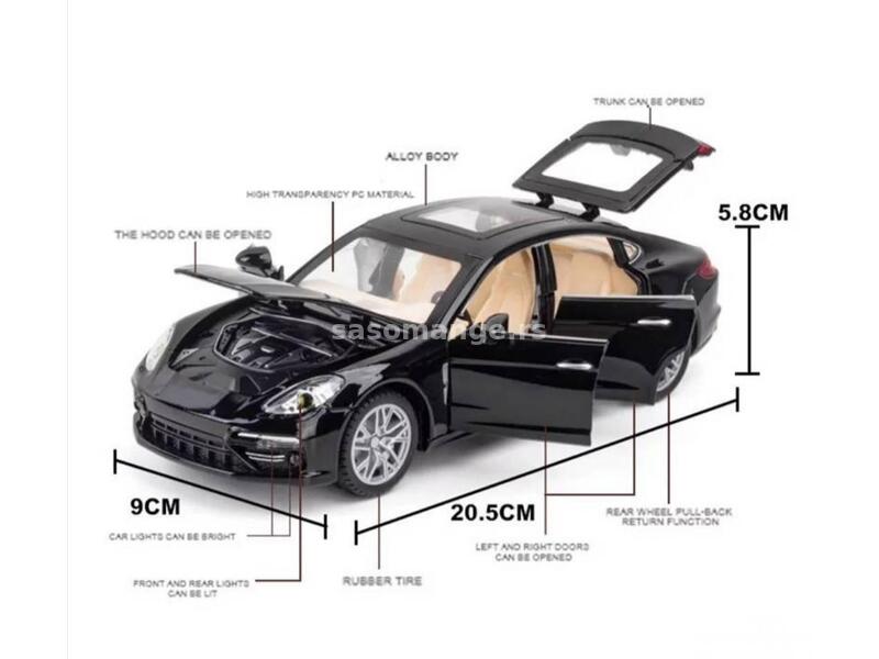 Porsche panamera metalni autić MUZIČKI