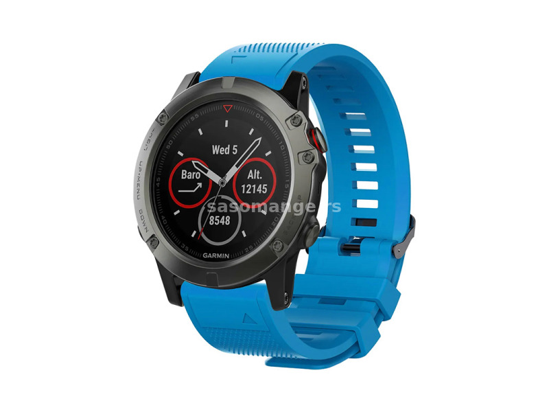 Narukvica sporty za Garmin Fenix 3/5X/6X smart watch 26mm svetlo plava