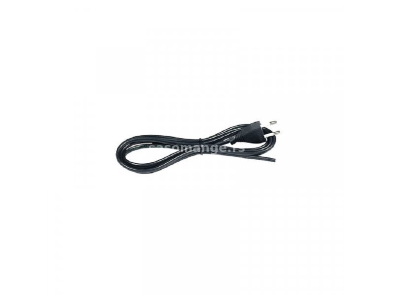 COMMEL Priključni kabl za rasvetu sa sklopkom, crni, 2m H03VVH2-F 2x0,75 C0113
