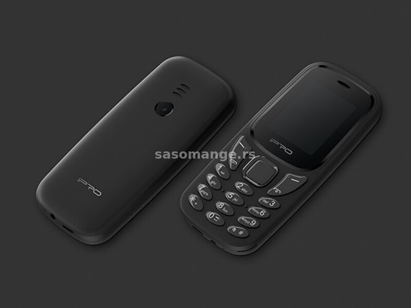 2G GSM Feature mobilni telefon 1.77'' LCD/800mAh/32MB/DualSIM/Black