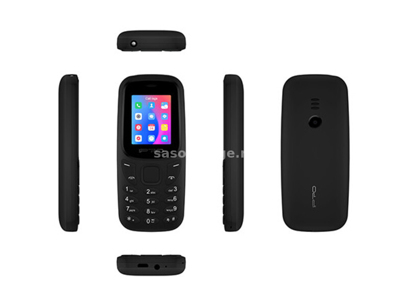 2G GSM Feature mobilni telefon 1.77'' LCD/800mAh/32MB/DualSIM/Black