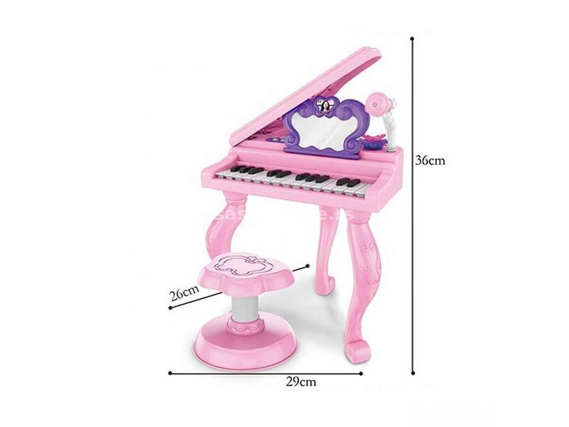Klavir sa stolicom za devojčice