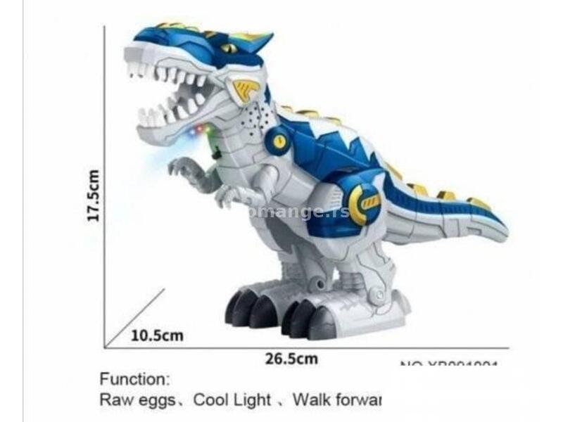 Robot plavi Trex,&nbsp;muzički dinosaurs koji leže jaja