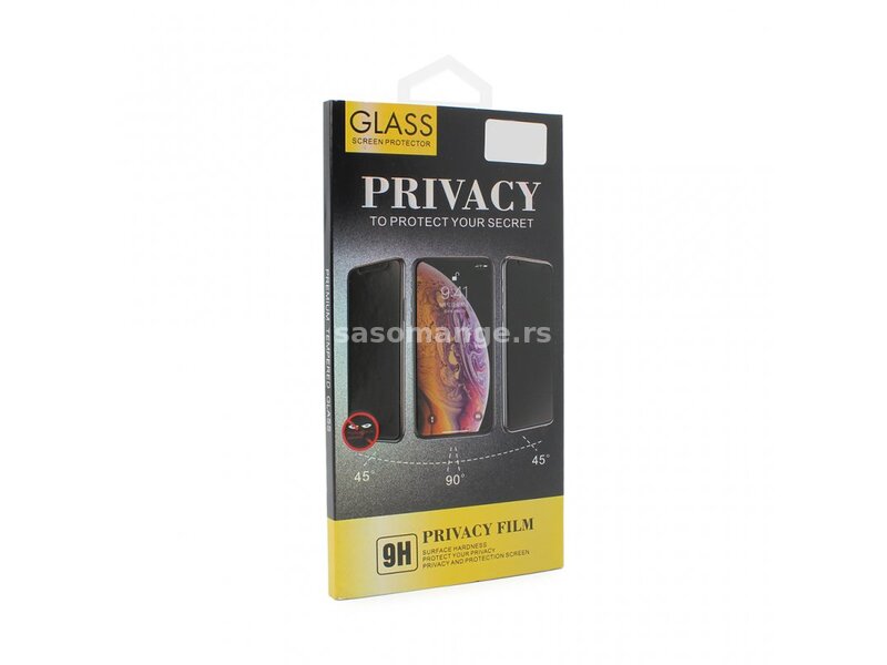 Zaštitno staklo za Samsung A71 2,5D pun lepak Privacy G crna