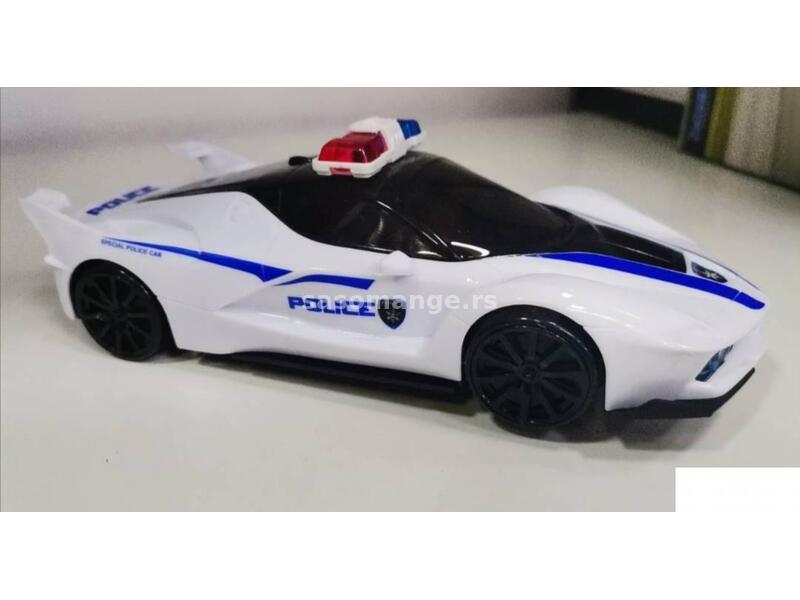Policijski beli auto na baterije