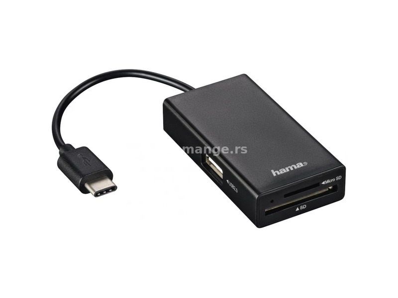 HAMA USB Type-C card reader HUB and OTG adapter combo