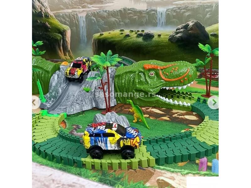 Dinosaurs zabavni park sa vulkanom