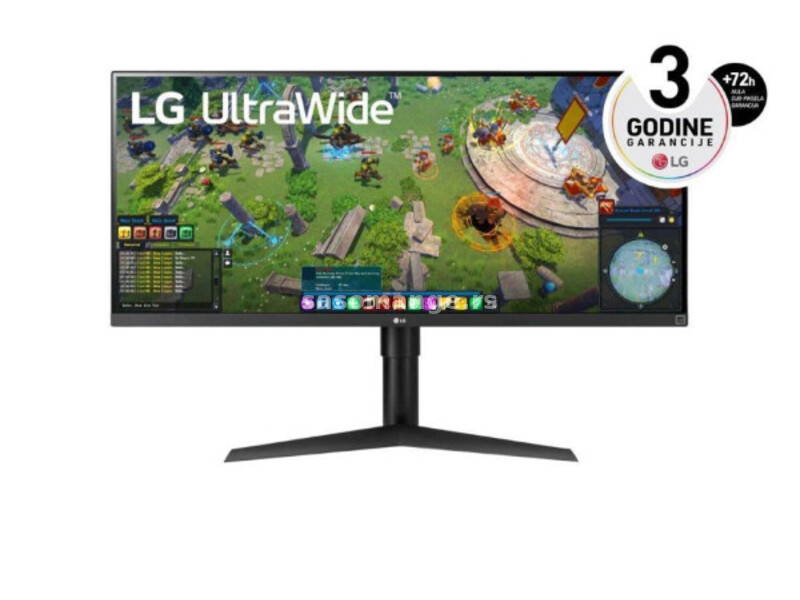 34" UltraWide IPS FHD 2560x1080@75Hz, 21:9, 1000:1, 1ms, 400 cd/m?, 178/178, 1 HDMI, 1 DisplayP...