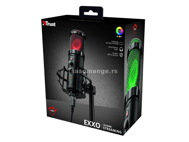 Mikrofon TRUST GXT 256 EXXO USBstreamingcrna' ( '23510' )